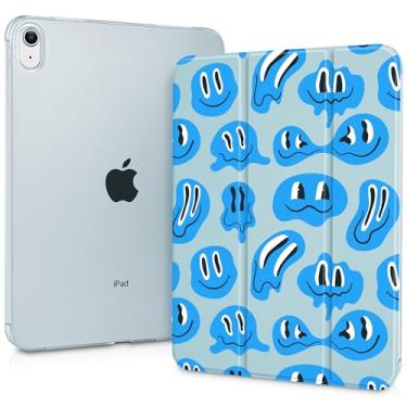 Imagem de Lepeoac Capa para iPad de 11 polegadas A16 2025 geração 11ª / iPad 11 polegadas 2022 10ª geração, suporte para lápis embutido com capa à prova de choque PC capa traseira transparente transparente