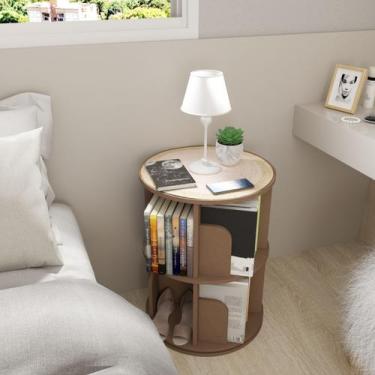 Imagem de Estante Prateleira Giratória Organizador Livro Brinquedo Decoração e I