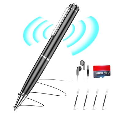 Imagem de Gravador de voz digital ZIPCIDE 64GB com redução de ruído AI