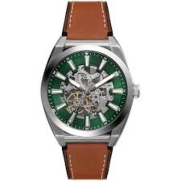 Imagem de Relógio Fossil Masculino Ref: Me3261/0vn Automático Esqueleto Prateado