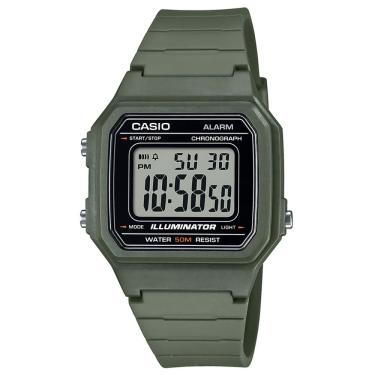 Imagem de Relógio CASIO masculino analógico-digital verde W-217H-3AVDF