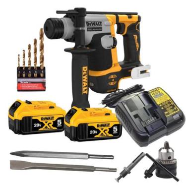 Imagem de Martelete 2 Baterias 20v 5ah Brushless Dewalt Dch172 9 Acessórios 