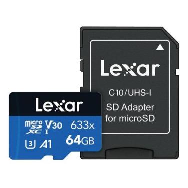 Imagem de Cartão Memória Lexar Micro Sd Xc 64Gb 100Mb/S Uhs-I V30