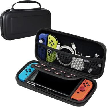 Imagem de ProCase Carrying Case for Nintendo Switch & Switch OLED with 8 Game Card Slots, Hard Portable Travel Bag Protective Pouch for Nintendo Switch Console and Accessories -Black