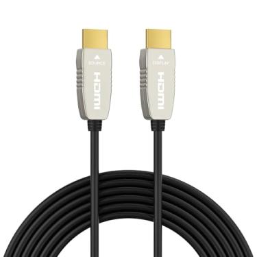 Imagem de Cabo de fibra óptica HDMI RUIPRO 4K 18Gbps 4K a 60Hz ARC HDR10, cabo HDMI 2.0b ultrafino flexível, 10 metros