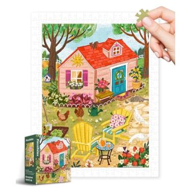 Imagem de PieceRelax Quebra-Cabeças De Plástico Para Adultos, 300 Peças - Olivia Gibbs Whimsy Garden House, Os Jogos Mesa E Presentes Mais Satisfatórios, Sem Necessidade Tapete Quebra-Cabeça [H3639]
