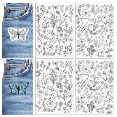 Imagem de Estabilizadores de bordado Patemby Stick Stitch Paper Floral