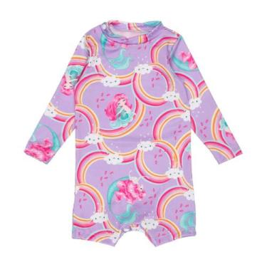 Imagem de Macaquinho Bebê Infantil Praia Com Proteção Solar Uv 50 - Jagar, Serei