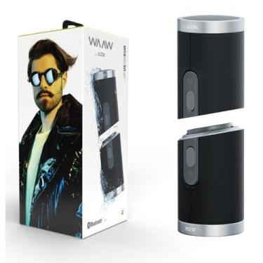 Imagem de Caixa de Som Portátil WAAW by ALOK US200DUO Compacta Bluetooth 14 Hora