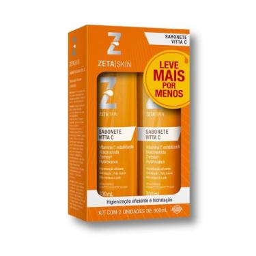 Imagem de Kit Sabonete Líquido Facial Zeta Skin Vitta C 2 Unidades 300ml Cada