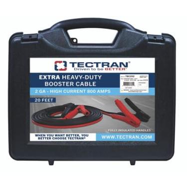 Imagem de Tectran 7BC202 Cabo de reforço e acessório (cabo de impulsionador e acessório, cabo de impulsionador de 20' 2 ga com estojo de transporte rígido)