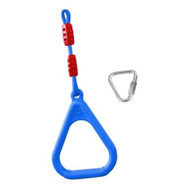 Imagem de Dynwave Argolas de ginástica para crianças Balanço Selva Argola Macaco Fácil de instalar Pista de obstáculos Trapézio para acessórios Playground, Azul
