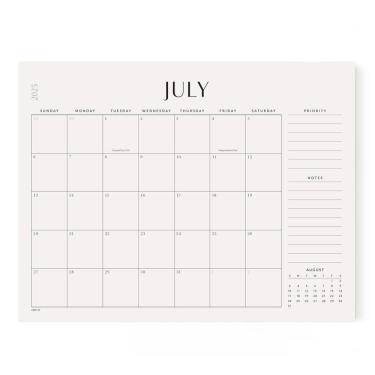 Imagem de Calendário de mesa Jotsome 2025-2026 Academic Large Desk Pad