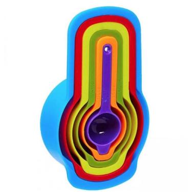 Imagem de Jogo De Medidores Plástico 6 Peças Multicolorido - GS