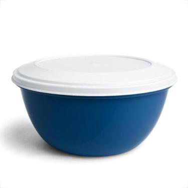 Imagem de Kit Bowl Saladeira Oval 4,6 Litros Plástica Multiuso Para Servir Alime