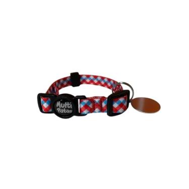 Imagem de Coleira Anti Enforcamento para Gatos com Placa de Identificação – Ajustável e Segura (Xadrez)