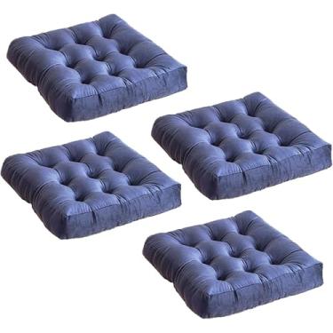 Imagem de Pacote Com 4 Almofadas De Assento Para Cadeiras De Jantar, Almofada De Cadeira Para Cadeiras De Jantar, Almofadas De Assento Para Cadeiras Ao Ar Livre, Conforto Superior & Suavidad, I, 45 X 45CM