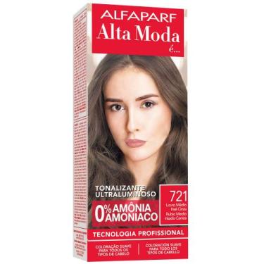 Imagem de Tonalizante Alta Moda Louro Médio Irisé Cinza 7.21