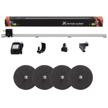 Imagem de SPG Serra elétrica para flecha de tiro com arco, cortador de flecha de carbono ajustável, kit de flechas de carbono com 2 lâminas de serra de substituição adicionais, serra profissional de corte de
