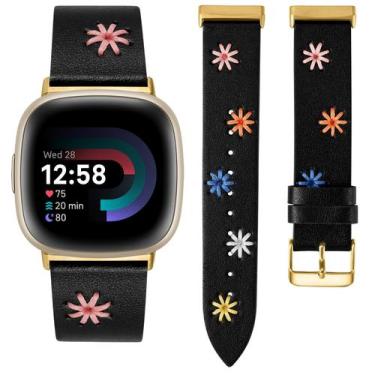 Imagem de Relógio Band Wearlizer Leather para Fitbit Versa 4/3/Sense 2