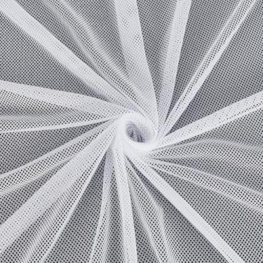 Imagem de AHANDMAKER Tecido de malha de 1 jarda 1,52 m de largura, furos grandes, tecido de malha atlética durável para costurar futebol basquete jerseys uniformes mochila bolso e alças e roupas de rede, branco