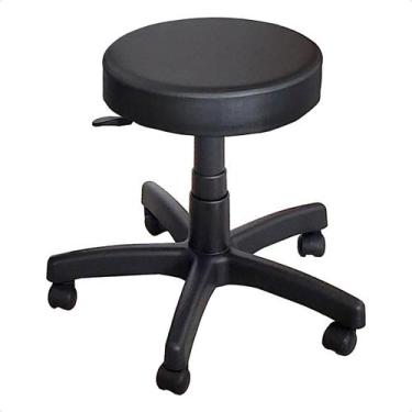 Imagem de Cadeira Mocho Banqueta Giratória com Rodízios e Regulagem de altura po