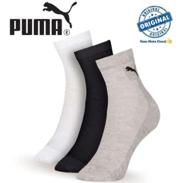 Imagem de Kit 9 Pares De Meias Masculina Cano Médio Algodão Cotton Esporte Sport