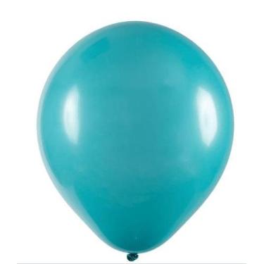 Imagem de BALÃO LISO - ART-LATEX Nº 09 - AZUL TURQUESA  - Pacote com 50 unidades