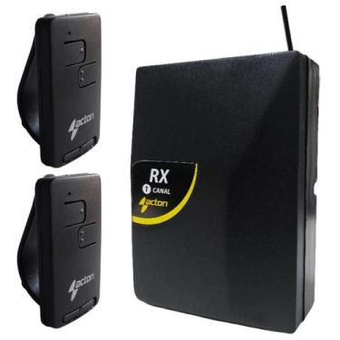 Imagem de Receptor 433,92Mhz 1 Canal Ac4 Com 2 Tx Uno Controle Acesso Automatico