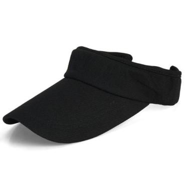 Imagem de Chapéu Viseira Feminino Esportivo Ajustável - Malissima, Preto