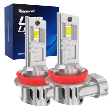 Imagem de Zyvirexa Compatível com lâmpadas de farol de neblina Ford Mustang 2006-2018 (modelo base), luz branca, design 1:1 com ventilador de resfriamento, sem necessidade de adaptador, Plug and Play, pacote