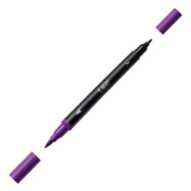 Imagem de Caneta hidrográfica Dual Tip Intensity - Roxo - Bic