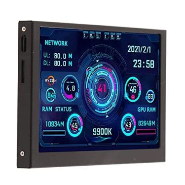 Imagem de Generic Monitor de Dados da CPU da PC, Mini Itx PC Case Monitor 5in IPS USB Tipo C Temas Selecionáveis ​​para Casa