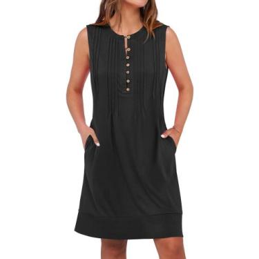 Imagem de Vestido ANRABESS Vestidos de verão para mulheres, preto de verão