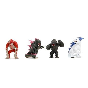 Imagem de Jada Godzilla x Kong Metalfigs 4 Pack 2.5" Die-Cast Figures, Godzilla, King Kong, Skar, Shimo, Ages 8+