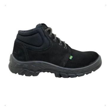 Imagem de Bota Botina De Segurança Bico Pvc Com Ca Ecosafety Primavera, 38, Pret