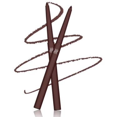 Imagem de Wavuketu Delineador marrom à prova d'água lápis delineador marrom retrátil em gel marrom de longa duração à prova de manchas hipoalergênico (nº 11)