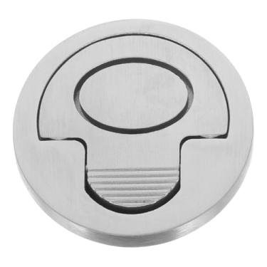 Imagem de DECHOUS Alça de escotilha de convés de barco, trinco redondo de aço, anel de elevação marítimo, ferragens para armário de gaveta de janela de barco