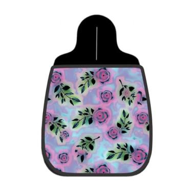 Imagem de Lixeira De Carro Organizador Lixinhocar Rosas Abstratas Coloridas