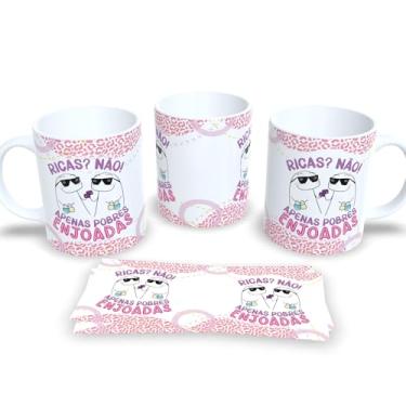 Imagem de Caneca de Porcelana com Estampa Amigas – Amizade Verdadeira (Ricas não apenas pobres enjoadas)