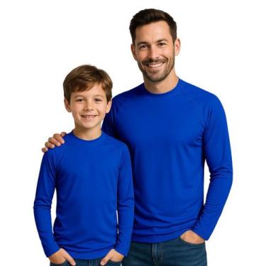 Imagem de Camisa Térmica Proteção Solar UV Kit Pai e Filho Moda Praia - Hype Mod