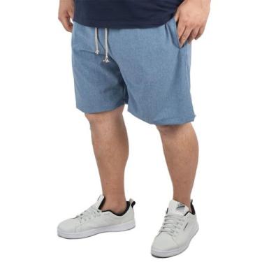 Imagem de Short elastano Mescla Tactel Extra Grande Plus Size praia - Butu Biru,