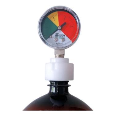 Imagem de Manometro E Adaptador Para Garrafa Pet Cerveja Kombucha - HBS
