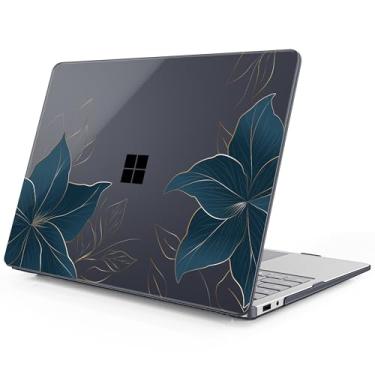 Imagem de Mektron Capa impressa para laptop Microsoft Surface 2025 Windows 11 Copilot+ PC Surface Laptop 33.0 cm capa para tela sensível ao toque serve no modelo 2095, floral C348