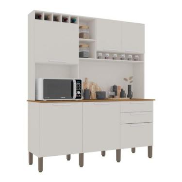 Imagem de Armário de Cozinha 6 Portas 2 Gavetas New Topázio Salleto - Sallêto, B