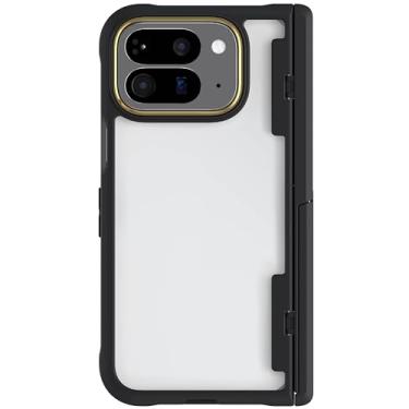 Imagem de Ghostek Capa Covert Clear Pixel 10 Pro Fold com suporte integrado e proteção total da dobradiça projetada para Google Pixel10 Pro Fold 2025 (8 polegadas) (preto)
