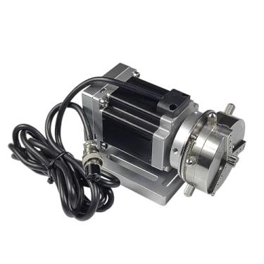 Imagem de Acessórios De Eixo Rotativo Para Máquinas De Marcação A Laser De Fibra HUNST, Mandril Rotativo Autotravante De 69 mm, Ferramenta Rotativa De Gravação A Laser.