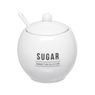 Imagem de Açucareiro Em Porcelana 350ml Branco Manhattan Hauskraft
