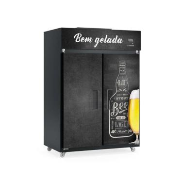 Imagem de Minicâmara Cervejeira Porta Dupla 1421 Litros Gelopar GMCB-2P PR 220V