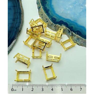 Imagem de Caixinha de Metal Retangular 10x14mm - 01 Unidade - no-brand
